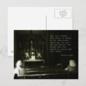 Saint Therese over Eucharistische Adoratie Briefkaart (Voorkant / Achterkant)