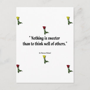 Saint Therese Quote 1 Briefkaart