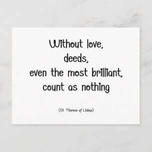 Saint Therese Quote Briefkaart