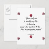 Saint Therese Quote Briefkaart (Voorkant / Achterkant)