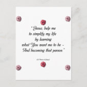 Saint Therese Quote Briefkaart (Voorkant)