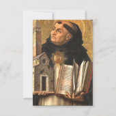 Saint Thomas Aquinas Bedankkaart (Voorkant)