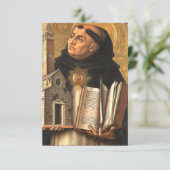 Saint Thomas Aquinas Bedankkaart (Staand voorkant)