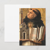 Saint Thomas Aquinas Bedankkaart (Voorkant / Achterkant)