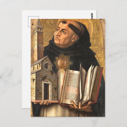 Saint Thomas Aquinas Briefkaart (Voorkant / Achterkant)