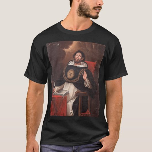 Saint Thomas Aquinas By Luis Munoz Lafuente T-shirt (Voorkant)