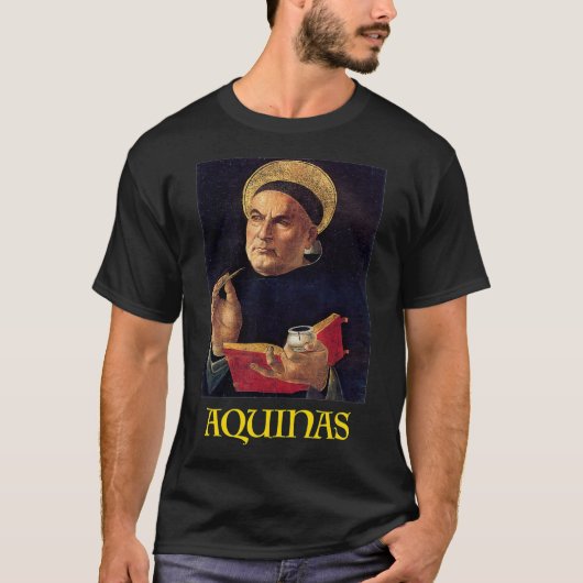 Saint Thomas Aquinas die katholiek schildert  T-shirt (Voorkant)