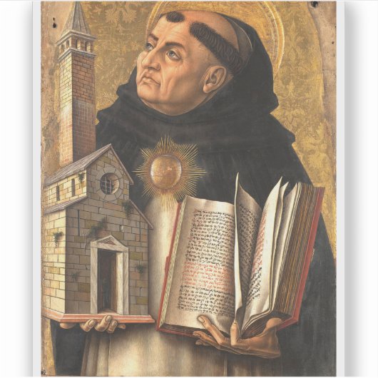 Saint Thomas Aquinas Doctor of Truth Sticker (Voorkant)