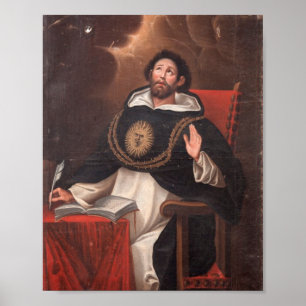 Saint Thomas Aquinas door Luis Munoz Lafuente Poster