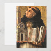 Saint Thomas Aquinas Feestdagenkaart (Voorkant / Achterkant)