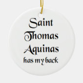 saint thomas aquinas keramisch ornament (Voorkant)