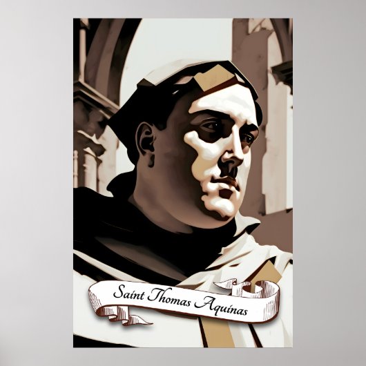 Saint Thomas Aquinas Poster (Voorkant)