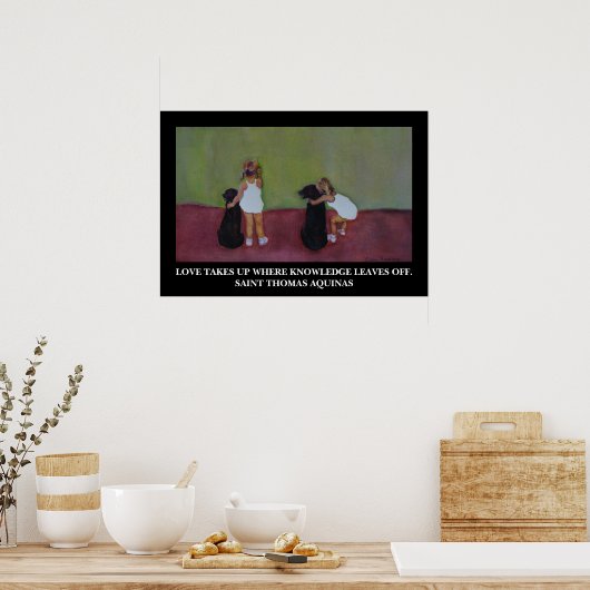 Saint Thomas Aquinas Quote - Poster (Keuken)