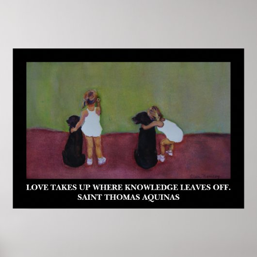 Saint Thomas Aquinas Quote - Poster (Voorkant)