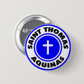 Saint Thomas Aquinas Ronde Button 5,7 Cm (Voorkant /achterkant)