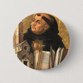 Saint Thomas Aquinas Ronde Button 5,7 Cm