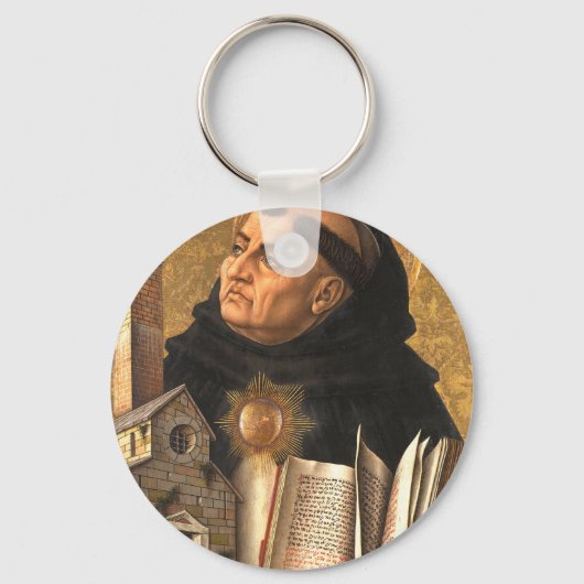 Saint Thomas Aquinas Sleutelhanger (Voorkant)