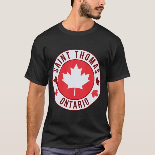 Saint Thomas, Canada City T-Shirt | Reizen & Thuis (Voorkant)