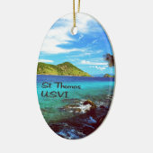 Saint Thomas Coral World Keramisch Ornament (Links)