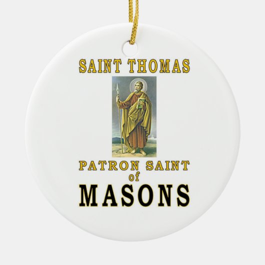 SAINT THOMAS KERAMISCH ORNAMENT (Voorkant)
