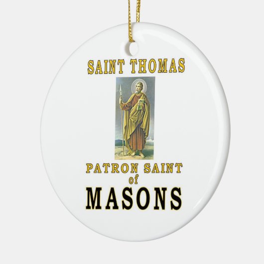 SAINT THOMAS KERAMISCH ORNAMENT (Links)