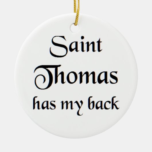 saint thomas koffiemok keramisch ornament (Voorkant)