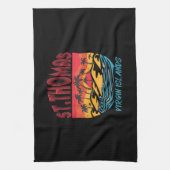 Saint Thomas Maagdeneilanden Surfstrand Ocean Va Theedoek (Verticaal)