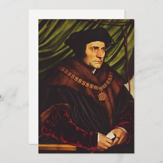 Saint Thomas More Feestdagenkaart (Voorkant / Achterkant)