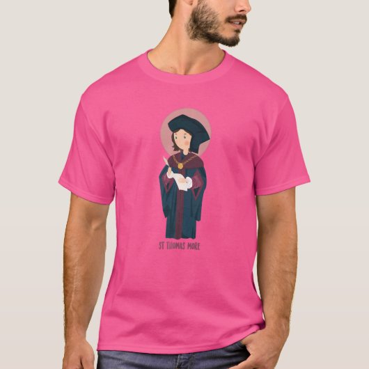 Saint Thomas Sir More Utopia katholiek T-shirt (Voorkant)