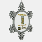 SAINT THOMAS TIN SNEEUWVLOK ORNAMENT (Links)