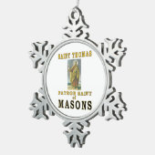 SAINT THOMAS TIN SNEEUWVLOK ORNAMENT (Rechts)