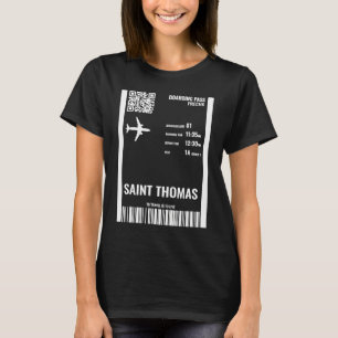 Saint Thomas US Maagdeneilanden aan boord van pas T-shirt