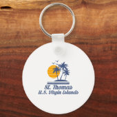 Saint Thomas US Maagdeneilanden Beach Caribisch ge Sleutelhanger (Voorkant)