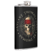 Saint Thomas USVI Pirate Skull Heupfles (Rechts)