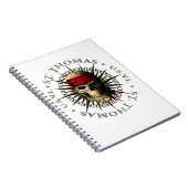 Saint Thomas USVI Pirate Skull Notitieboek (Rechterzijde)