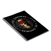 Saint Thomas USVI Pirate Skull Notitieboek (Rechterzijde)