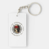 Saint Thomas USVI Pirate Skull Sleutelhanger (achterkant)