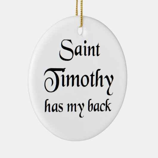 saint timothy coffee mug keramisch ornament (Rechts)