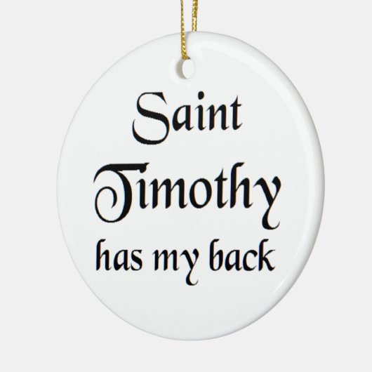 saint timothy coffee mug keramisch ornament (Links)