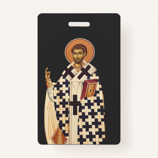 Saint Timothy de eerste Christelijke bisschop van  Badge (Voorkant)