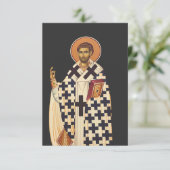 Saint Timothy de eerste Christelijke bisschop van Bedankkaart (Staand voorkant)