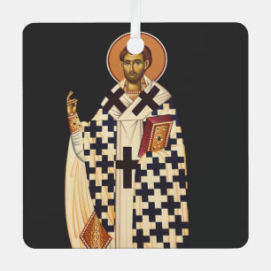 Saint Timothy de eerste Christelijke bisschop van  Metalen Ornament