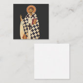 Saint Timothy de eerste Christelijke bisschop van  Vierkante Visitekaartje (Voorkant / Achterkant)