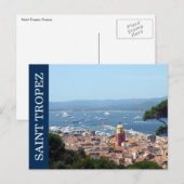 saint tropez blue briefkaart (Voorkant / Achterkant)