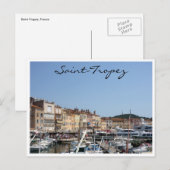 saint-tropez-boten briefkaart (Voorkant / Achterkant)