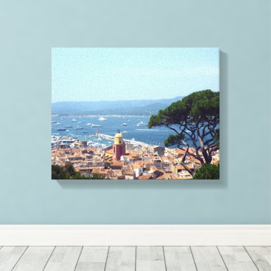 saint tropez canvas afdruk (Insitu (Houten vloer))