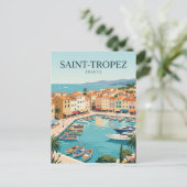Saint-Tropez Frankrijk Briefkaart (Staand voorkant)