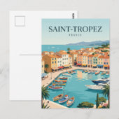 Saint-Tropez Frankrijk Briefkaart (Voorkant / Achterkant)