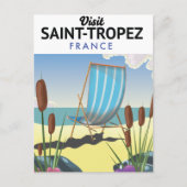Saint-Tropez Frankrijk reisposter Briefkaart (Voorkant)