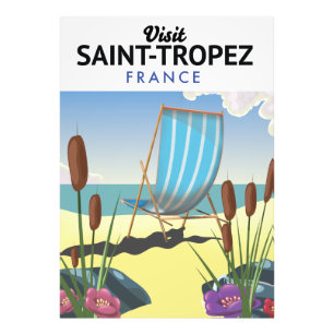 Saint-Tropez Frankrijk reisposter Foto Afdruk